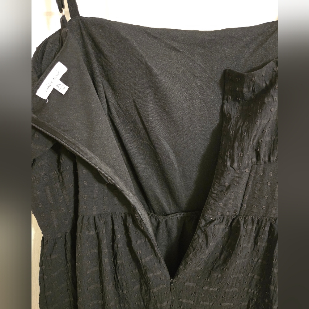 White Birch black fit and flare strappy dress size 3X - Picture 7 of 10